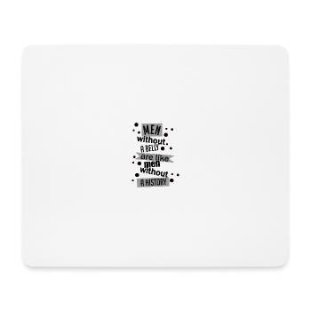 Männer mögen ein Geschichtsband - Mousepad (Querformat) - Weiß - Vorne