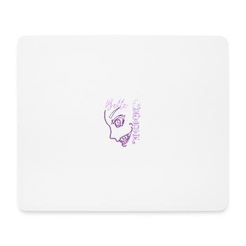 Belle et démone (Violet neon style) - Tapis de souris (format paysage) - blanc - Devant