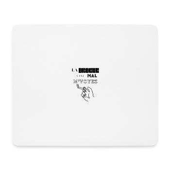 C'est mal - Tapis de souris (format paysage) - blanc - Devant