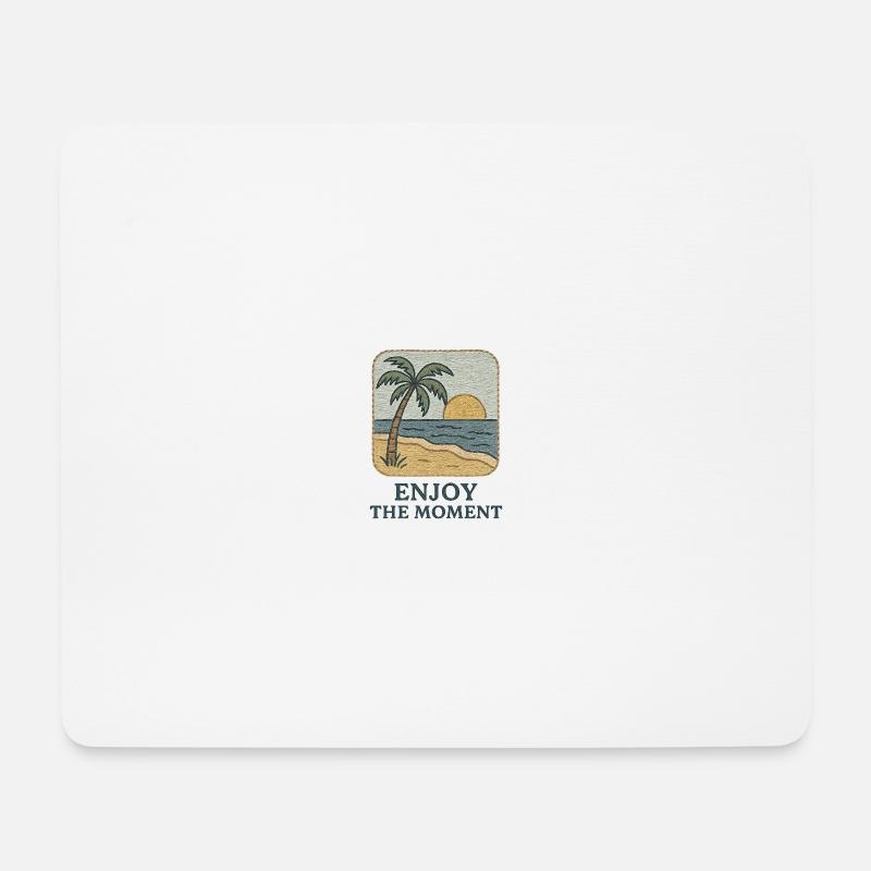 Summer Vacation - Mousepad (Querformat) - Weiß