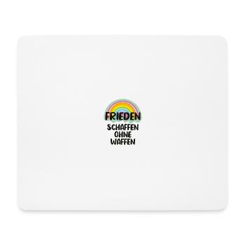 Frieden Schaffen ohne Waffen, Freiheit retro - Mousepad (Querformat) - Weiß - Vorne