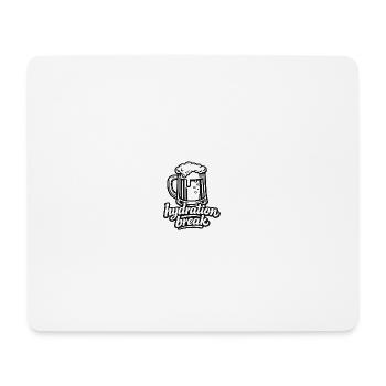 Trinkpause Bier - Mousepad (Querformat) - Weiß - Vorne