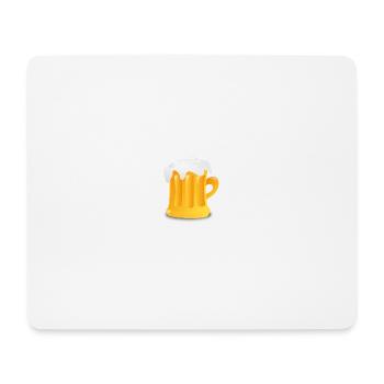 beer - Mousepad (Querformat) - Weiß - Vorne