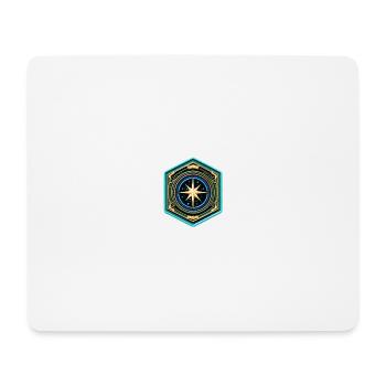 Kartenstern Kompass Patch - Mousepad (Querformat) - Weiß - Vorne