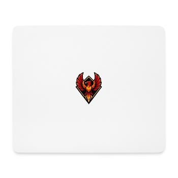 Fire Phoenix in Diamond Shield - Mouse Pad (horizontal) - white - Front