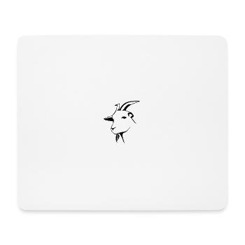 goat - Mouse Pad (horizontal) - white - Front