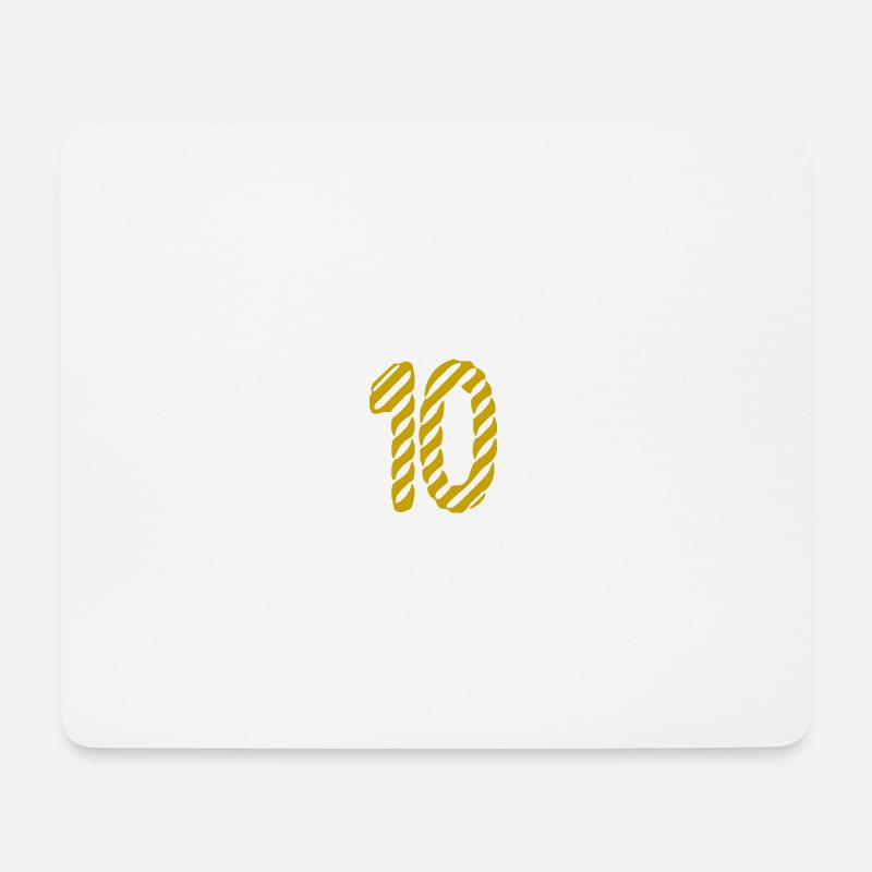 10. 10 JAHRE. 10. Jahrestag. 10-JÄHRIGES JUBILÄUM. - Mousepad (Querformat) - Weiß
