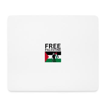 Palestine libre | Mec avec drapeau de la Palestine - Tapis de souris (format paysage) - blanc - Devant