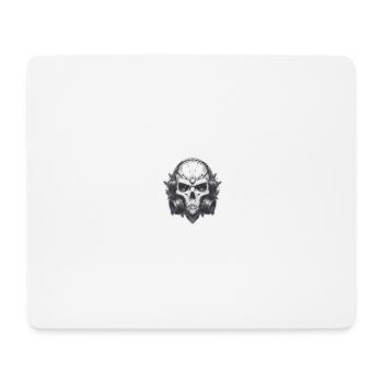 Totenkopf - Mousepad (Querformat) - Weiß - Vorne