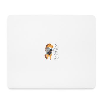 Die schoenste Zeit im Jahr - Giraffe Weihnachten - Mousepad (Querformat) - Weiß - Vorne