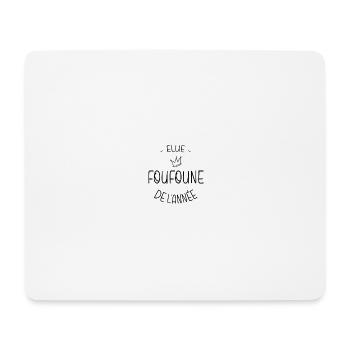 Foufoune - Tapis de souris (format paysage) - blanc - Devant