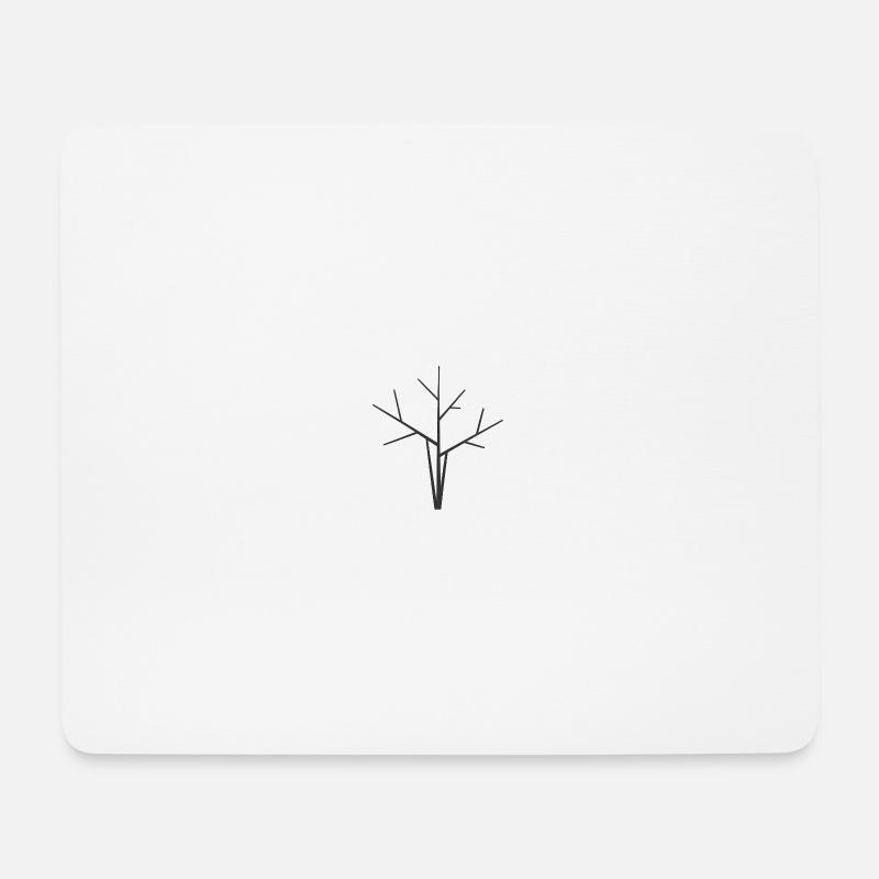 Baum abstrakt  - Mousepad (Querformat) - Weiß