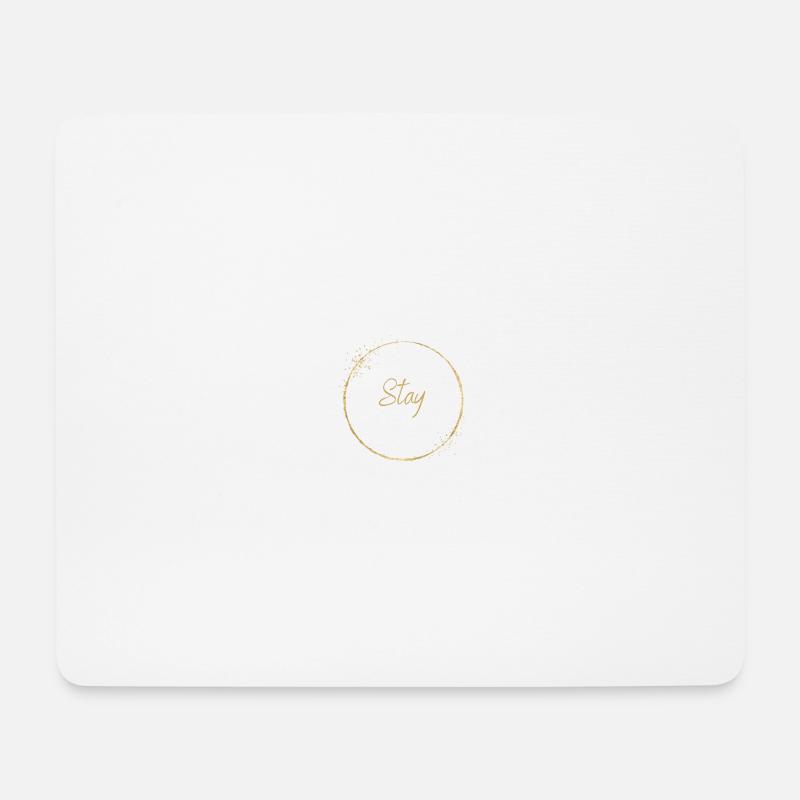 Stay - Mousepad (Querformat) - Weiß