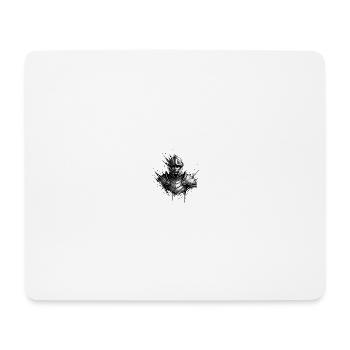 Stahlritter im Splatterstil - Mousepad (Querformat) - Weiß - Vorne