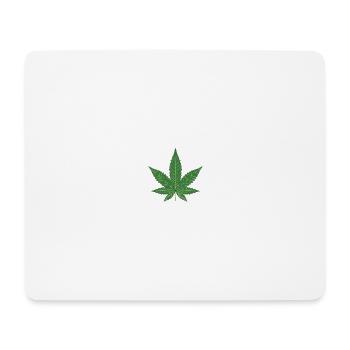 Weed - Tapis de souris (format paysage) - blanc - Devant