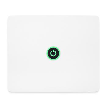 power on, power button - Mouse Pad (horizontal) - white - Front