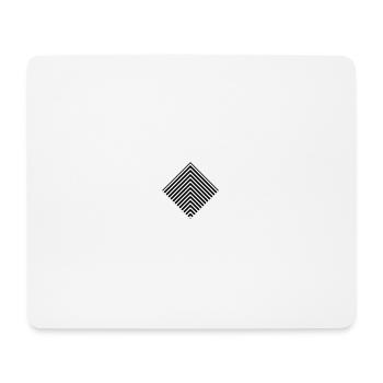 Muster Design quadratisch - Mousepad (Querformat) - Weiß - Vorne