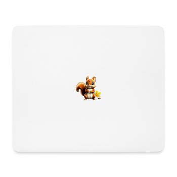 Bébé écureuil / Bébé écureuil - Tapis de souris (format paysage) - blanc - Devant