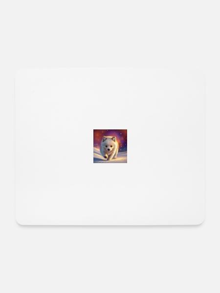 Icefox - Mousepad (Querformat) - Weiß