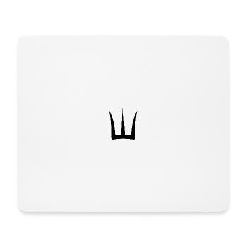 Schwarzer Dreizack - Mousepad (Querformat) - Weiß - Vorne
