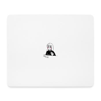 Pizza - Tapis de souris (format paysage) - blanc - Devant