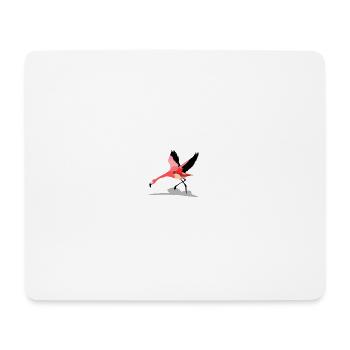 Flamingo - Mousepad (Querformat) - Weiß - Vorne