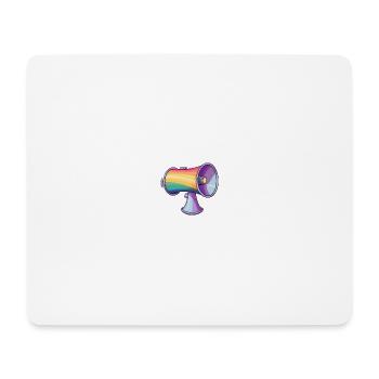 Pride Megaphone - Mousepad (Querformat) - Weiß - Vorne