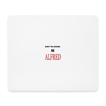 Alfred Red Typography Black - Mouse Pad (horizontal) - white - Front