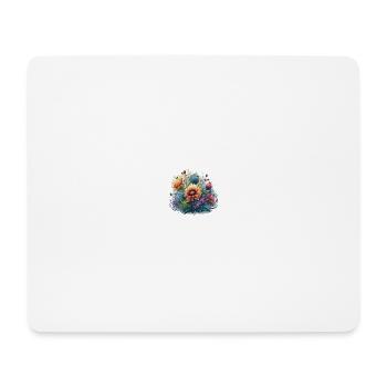 flower - Mousepad (Querformat) - Weiß - Vorne