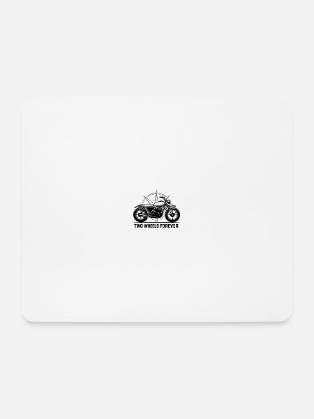 Zwei Räder Für Immer - Mousepad (Querformat) - Weiß