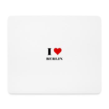 I Love Berlin - Mousepad (Querformat) - Weiß - Vorne