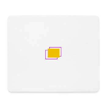 Yellow and fuchsia staggered frame - Mouse Pad (horizontal) - white - Front