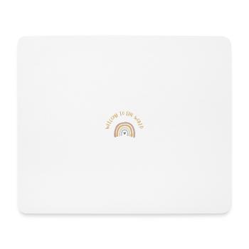 Bienvenue dans le monde - Tapis de souris (format paysage) - blanc - Devant
