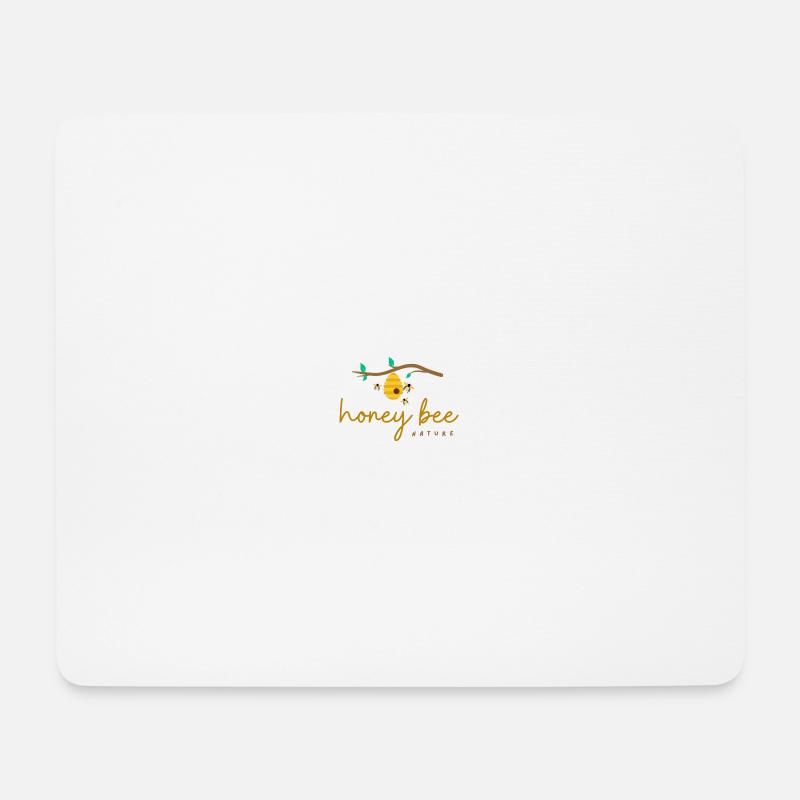 Bee - Mousepad (Querformat) - Weiß