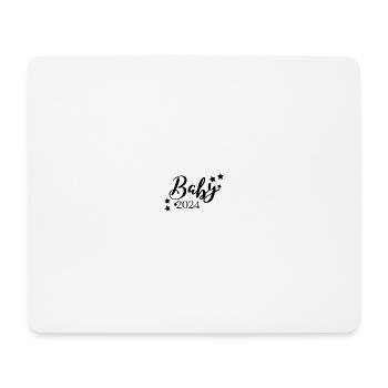 Baby 2024 Aufdruck, Herzen, Unisex - Mousepad (Querformat) - Weiß - Vorne