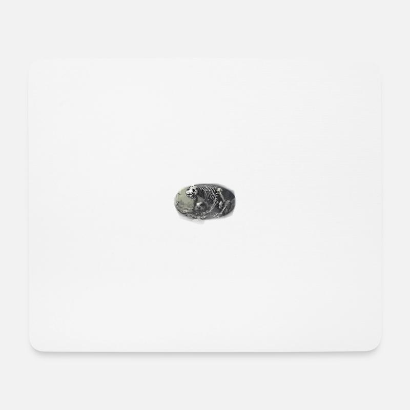 Pandaskelett - Mousepad (Querformat) - Weiß