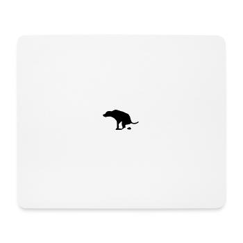 Dog poops - Mouse Pad (horizontal) - white - Front