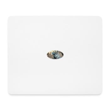 Dragon poubelle - Tapis de souris (format paysage) - blanc - Devant