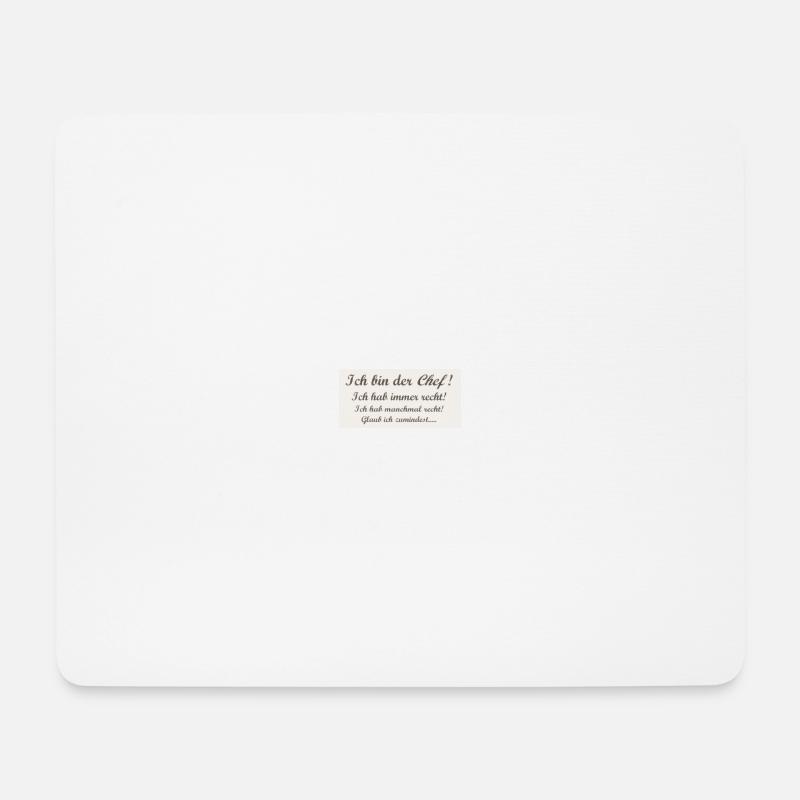 Chef - Mousepad (Querformat) - Weiß
