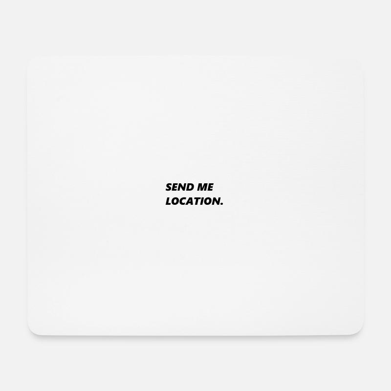 Send me location. Khabib MMA - Mousepad (Querformat) - Weiß