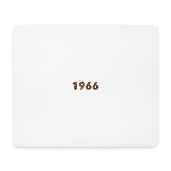 Jahrgang 1966, Geburtstagsgeschenk, Geschenk Frau - Mousepad (Querformat) - Weiß - Vorne
