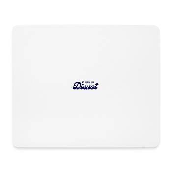 Ich bin im Dienst – Pink Script - Mousepad (Querformat) - Weiß - Vorne