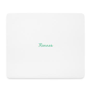 Rennes - Tapis de souris (format paysage) - blanc - Devant