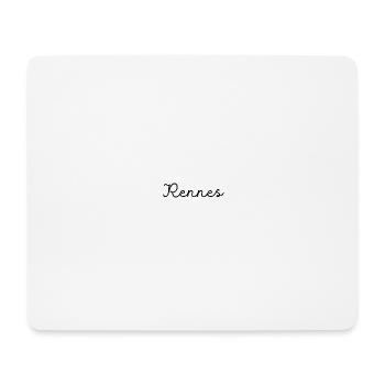 Rennes - Tapis de souris (format paysage) - blanc - Devant