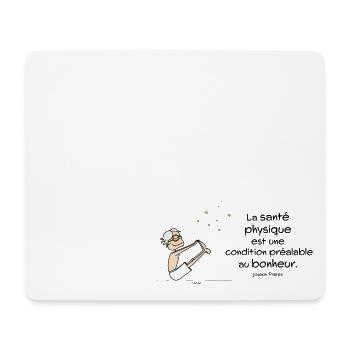 Santé Physique - Mousepad (Querformat) - Weiß - Vorne