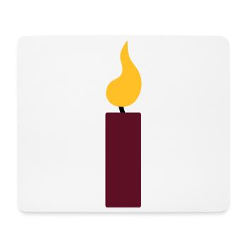 1st birthday - candle - Mouse Pad (horizontal) - white - Front