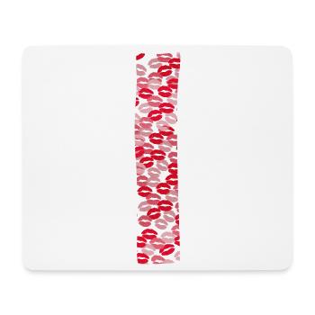 Letter I - Kiss t-shirt - Mouse Pad (horizontal) - white - Front
