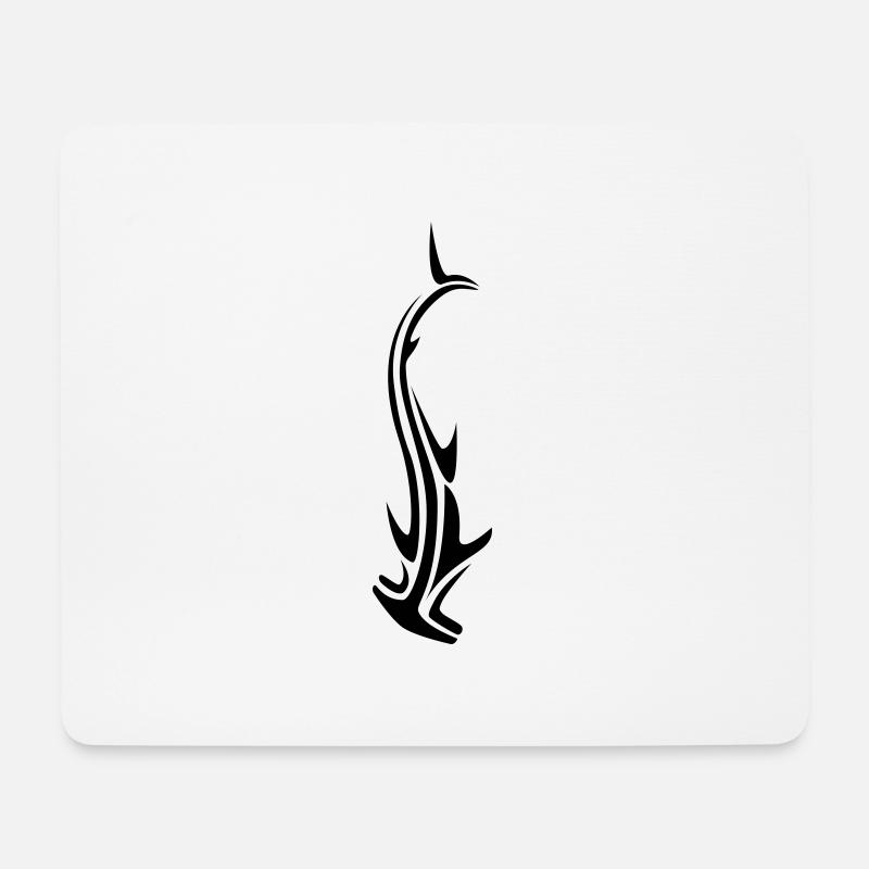 hammer_shark_06 - Mousepad (Querformat) - Weiß