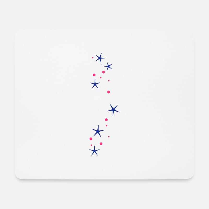 Glitter stars - Mouse Pad (horizontal) - white