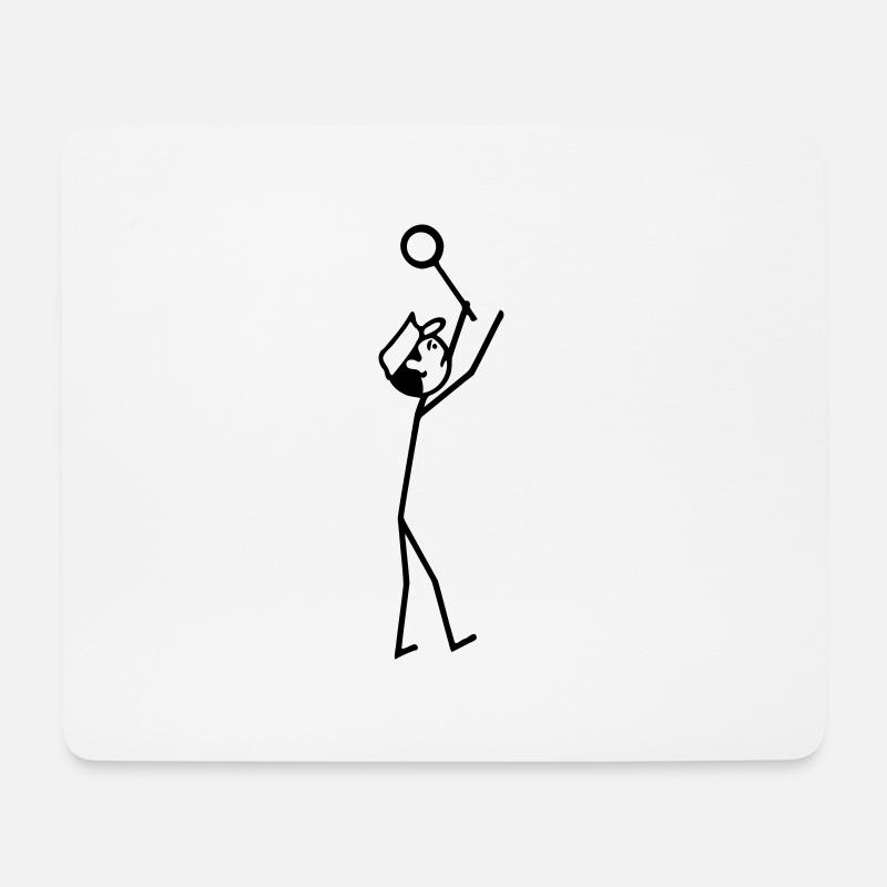 Gleisarbeiter Schaffner - Mousepad (Querformat) - Weiß